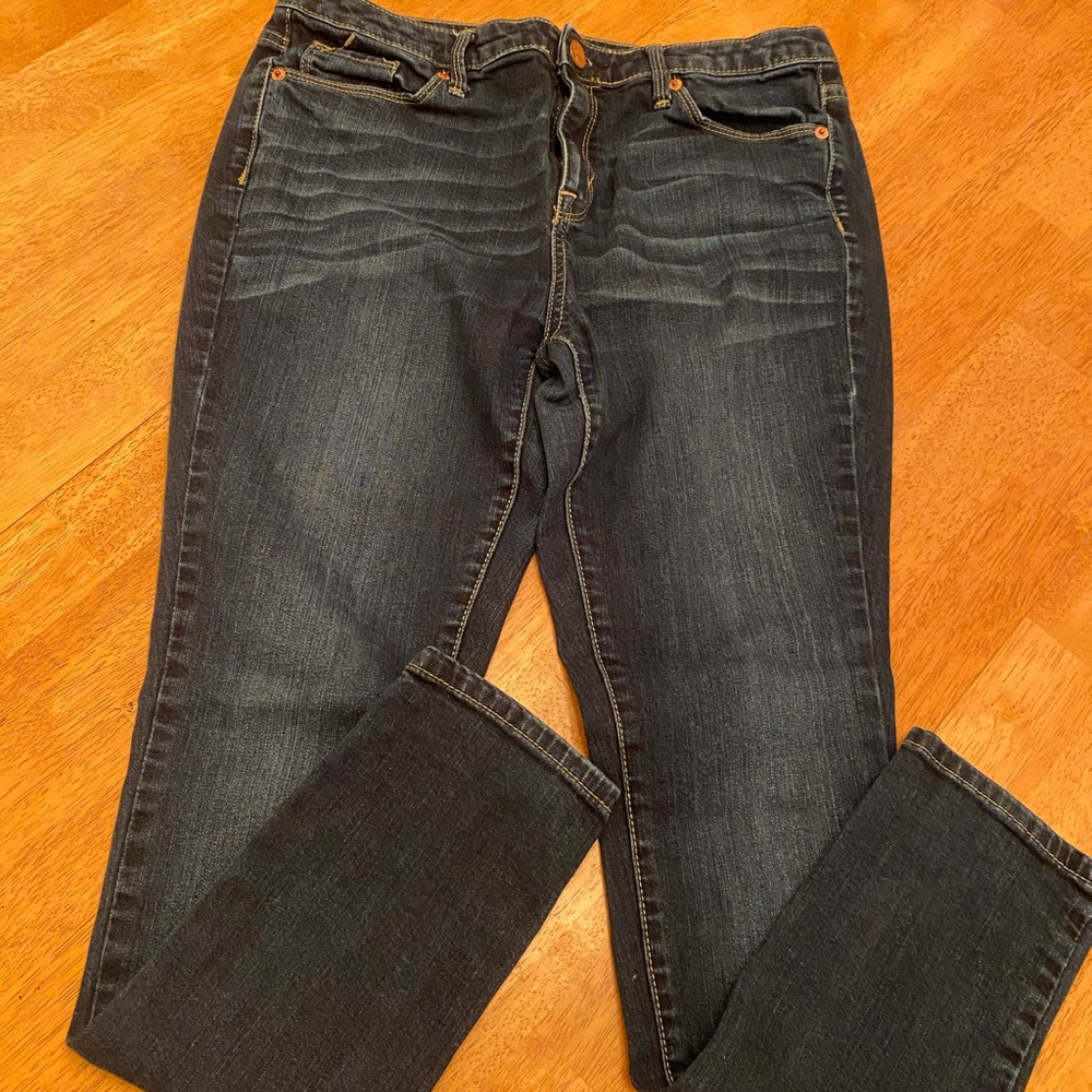 Mossimo dark wash curvy dark wash denim jeans sz 8
